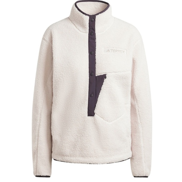 ADIDAS TERREX Women's Terrex Xploric High Pile Fleece Pullover Sweatshirt Small - Picture 3 of 16